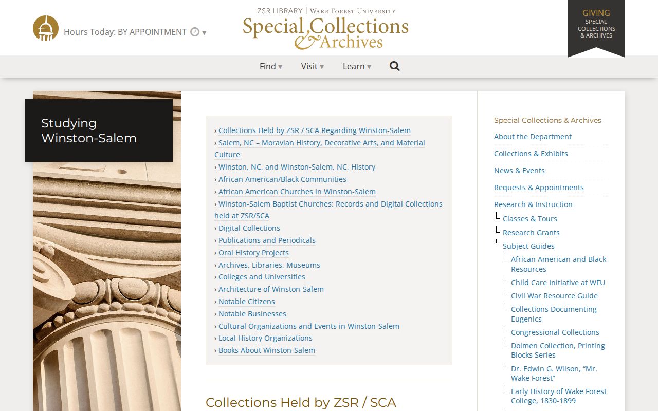 Winston-Salem public records digital collections and historic city directories